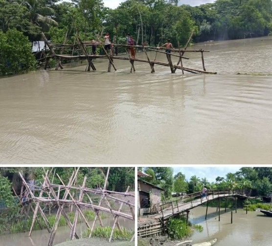 আধুনিক বাংলাদেশে অবহেলিত ঘসিয়াখালী, বাঁশের সাঁকোয় নিত্যযাত্রা